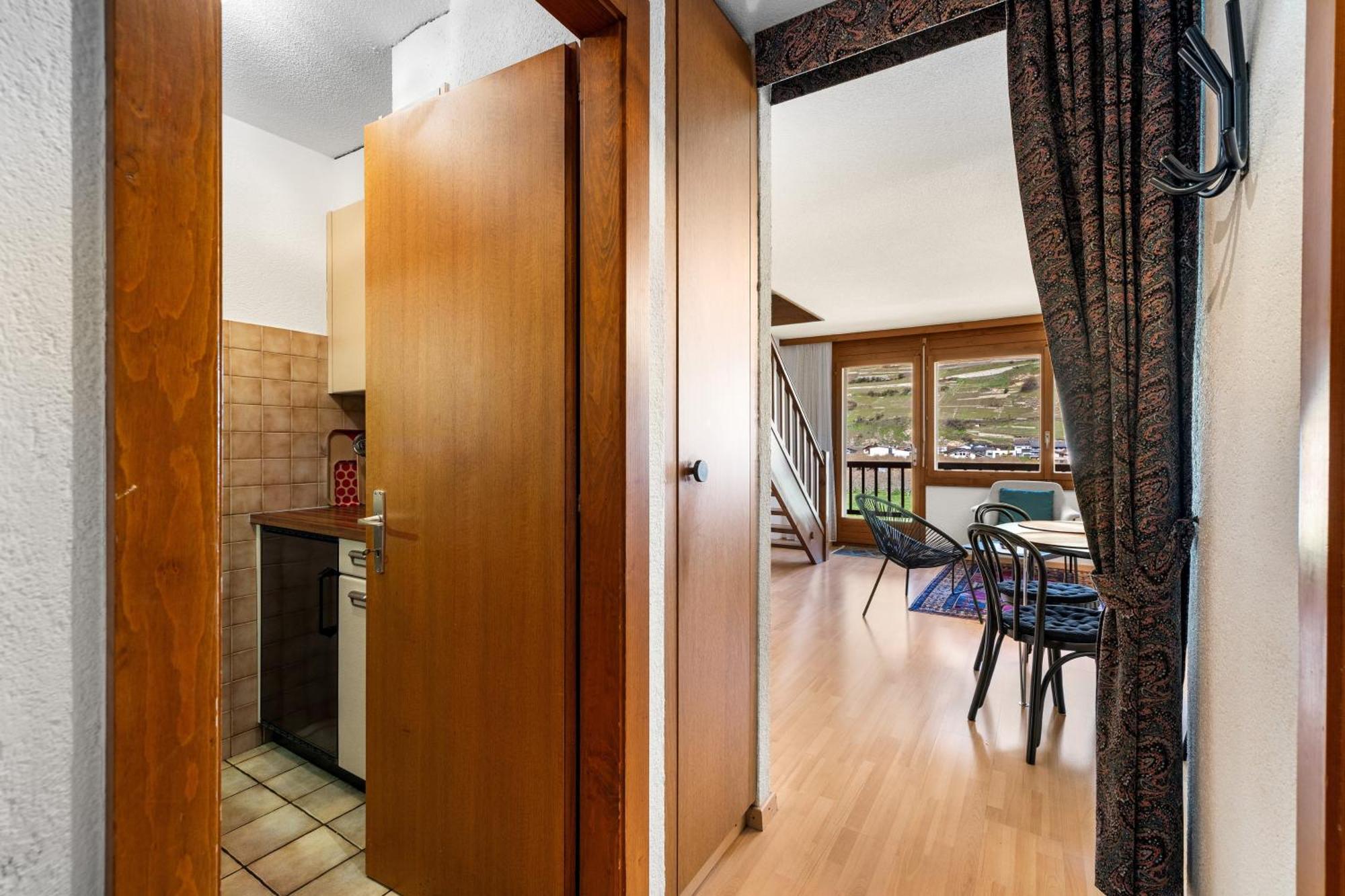 Ferienwohnung Duplex Cosy Aux Bains De Saillon Exterior foto